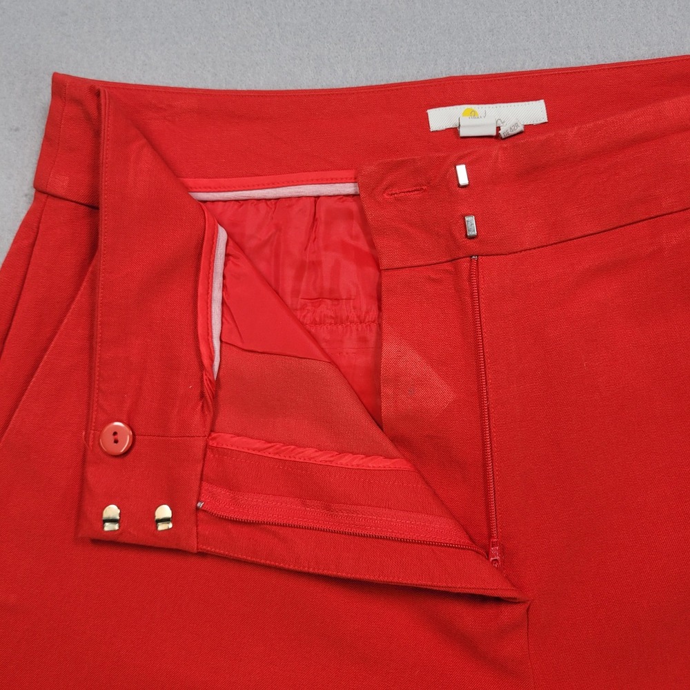 Boden Womens Richmond Flare Pants Red Size 12R US 16R UK Wide Leg Trousers - Picture 7 of 9